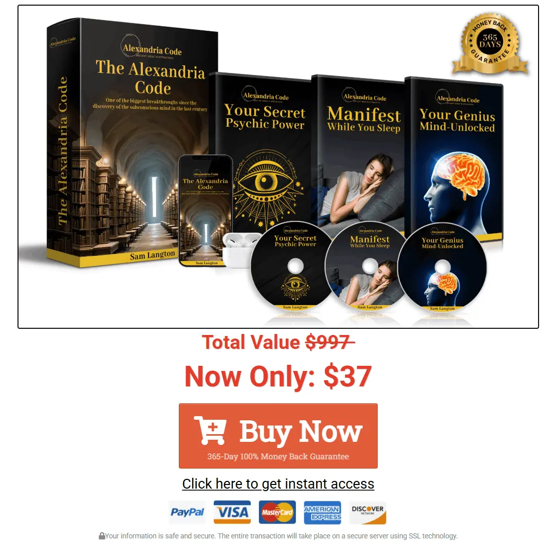 The Alexandria Code Price And Buy Label