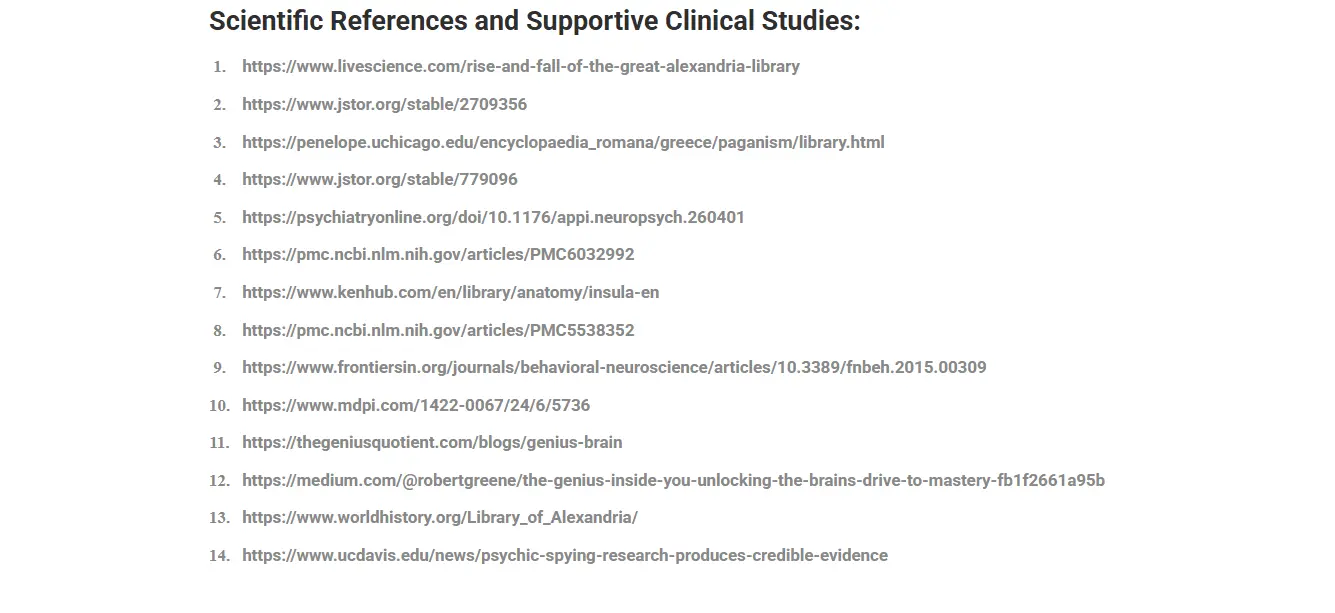 scientific references
